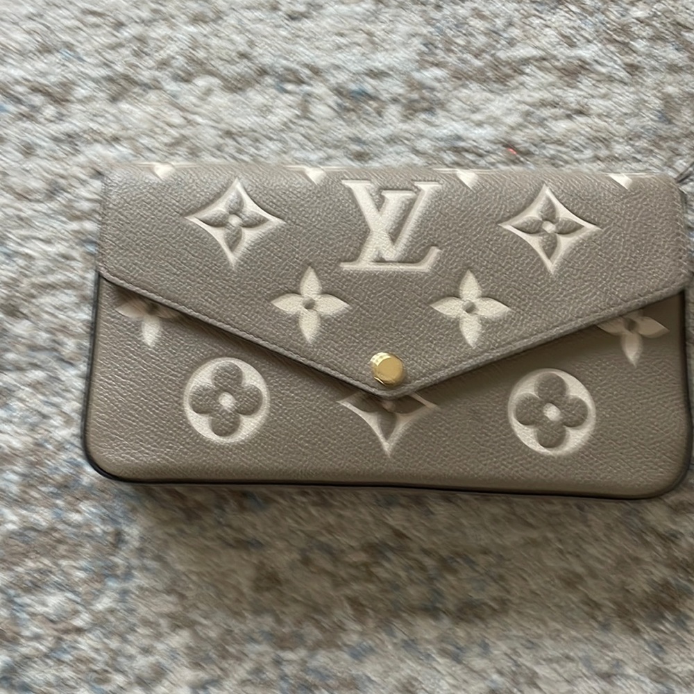 Louis Vuitton chain strap cross body wallet